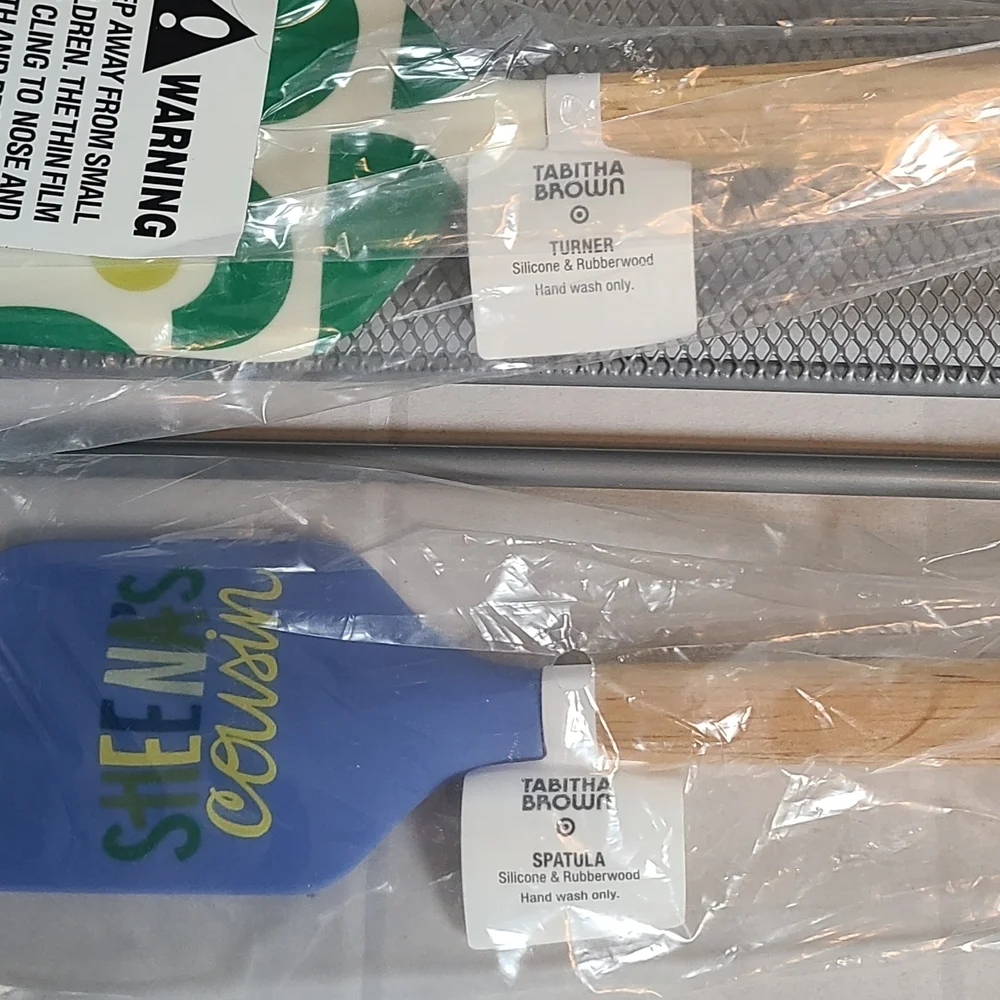 Tabatha Brown Blue and Green Silcone Spatula/Scrapper NIP